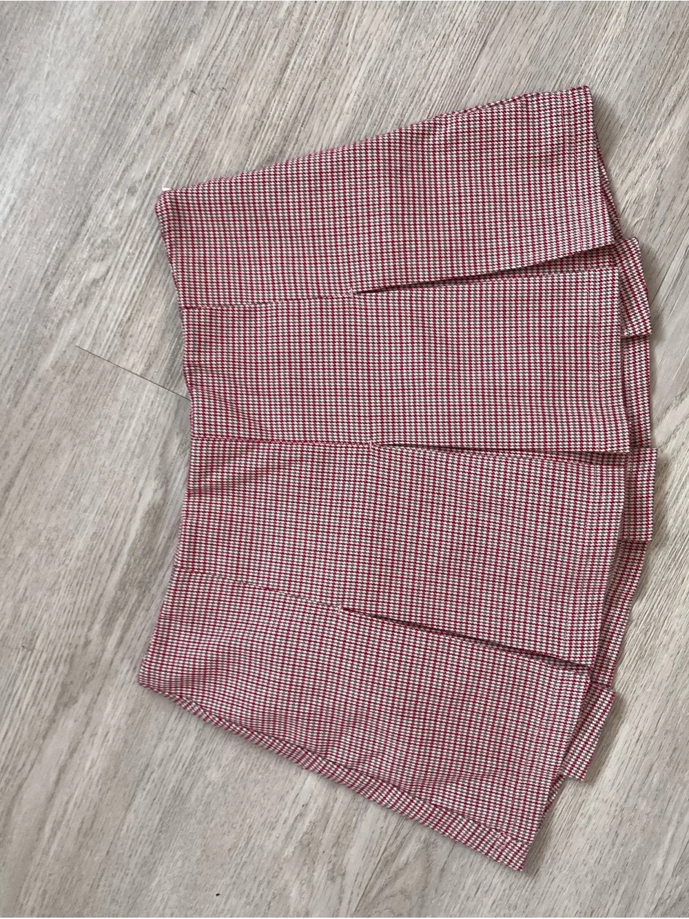 Urban Outfitters Red Gingham Pleated Mini Skirt with Shorts XS - Picture 8 of 9